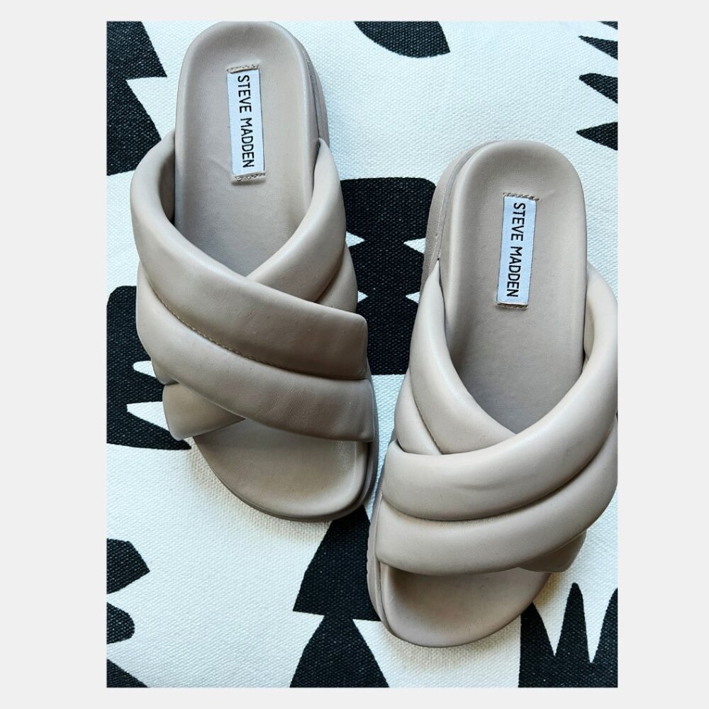 STEVE MADDEN - Women's Motte Crisscross Footbed Sandals